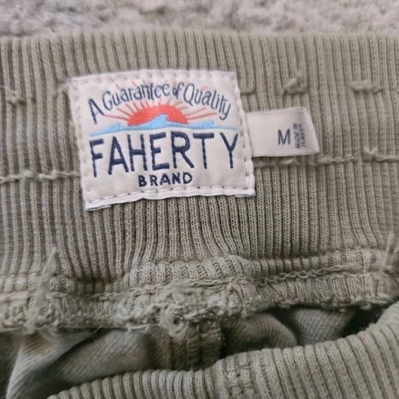 Faherty Mens Green Field Joggers In Surplus M - Picture 8 of 15